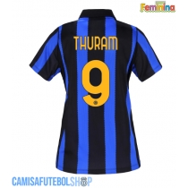 Camisa de time de futebol Inter Milan Marcus Thuram #9 Replicas 1º Equipamento Feminina 2026-27 Manga Curta